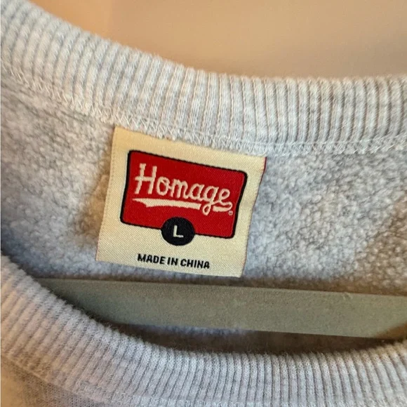 HOMAGE OSU Plaid Logo Gray Sweatshirt - Picture 3 of 3